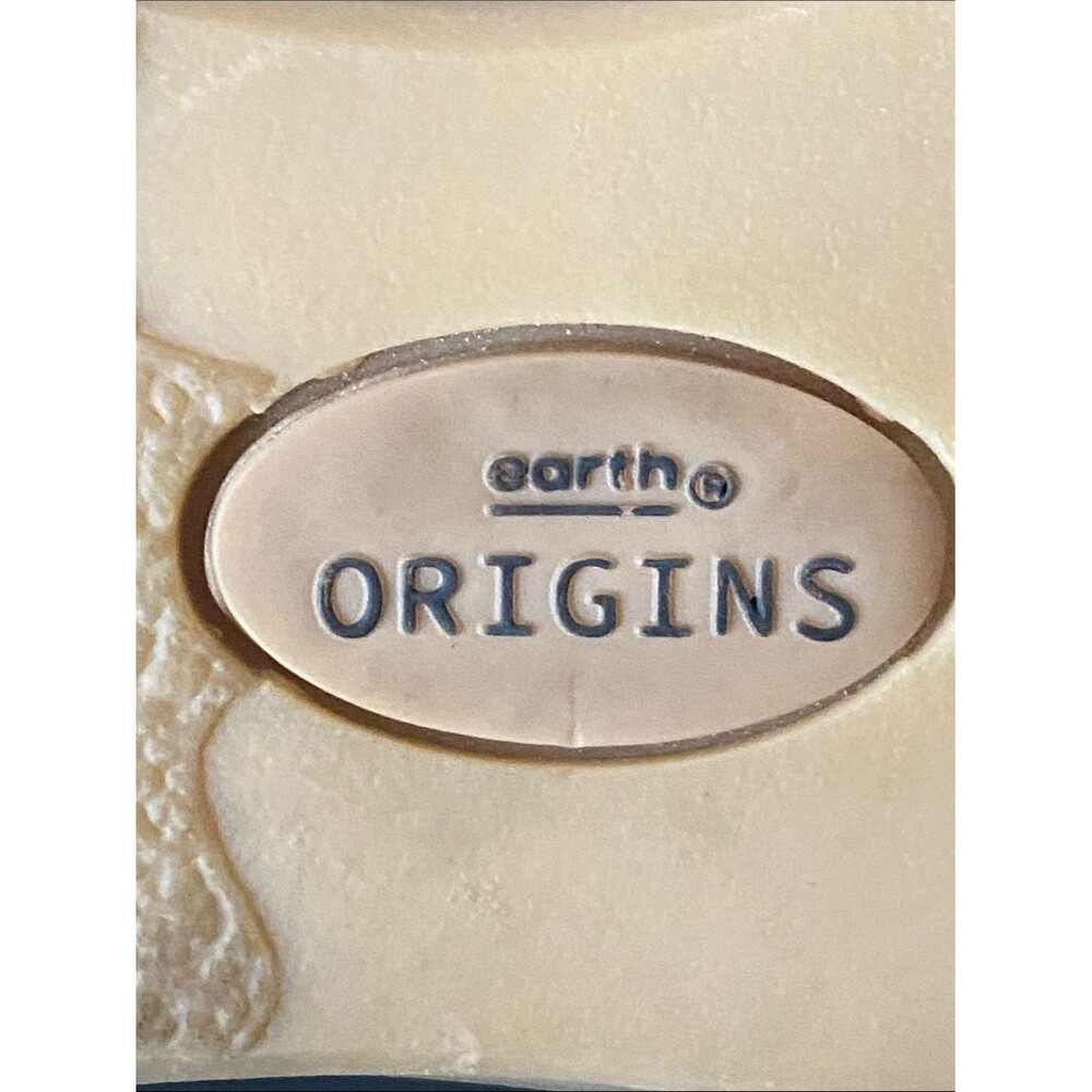 NEW Earth Origins Steel Blue Embroidered Nubuck Slip-Ons Bailey Flats Shoes Sz 9 - Picture 9 of 14